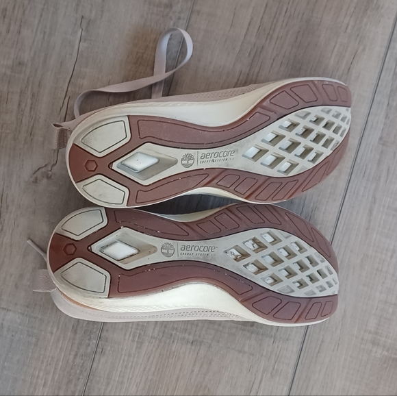 FIRM! Timberland High Top Size 7.5 Women Leather Aerocore Energy System, Grey. - Picture 4 of 5